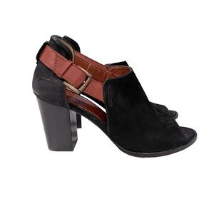 EMMA GO ANTHROPOLOGIE Magali Leather Suede Shooties Heels Size 39 EU / 8-8.5 US